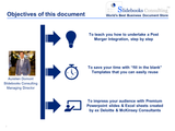 Post Merger Integration - Training objectives