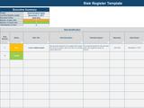 Risk Log Template Excel