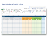 Stakeholder Matrix Template in Excel