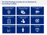 The Gold Package includes all our Business & Consulting Toolkits