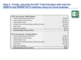 discounted cash flow valuation template