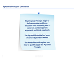 minto pyramid principle